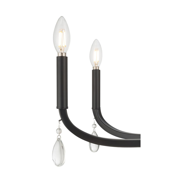 Millennium Lighting Viremont 8 Light Chandelier, Matte Black