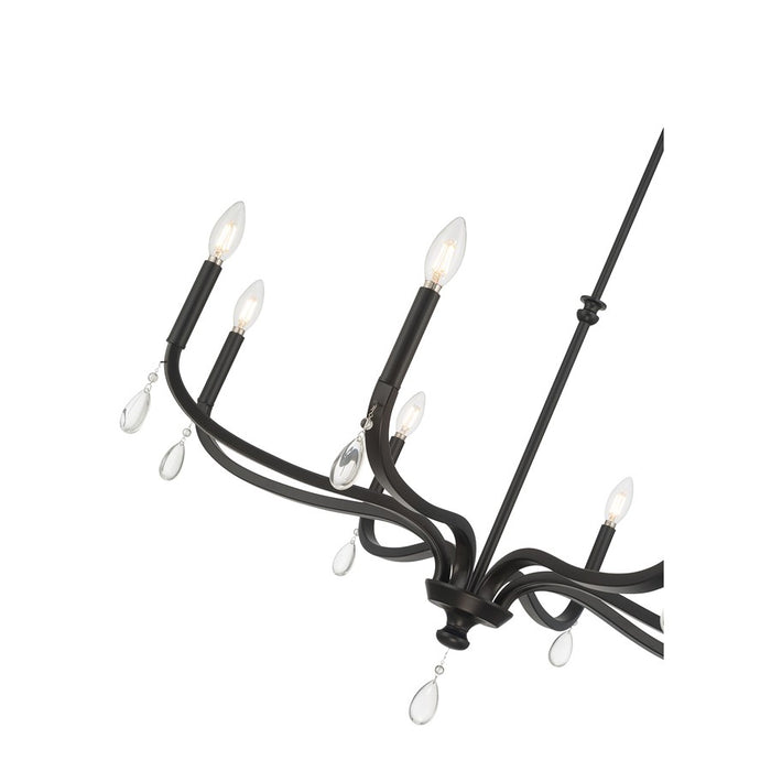 Millennium Lighting Viremont 8 Light Chandelier, Matte Black