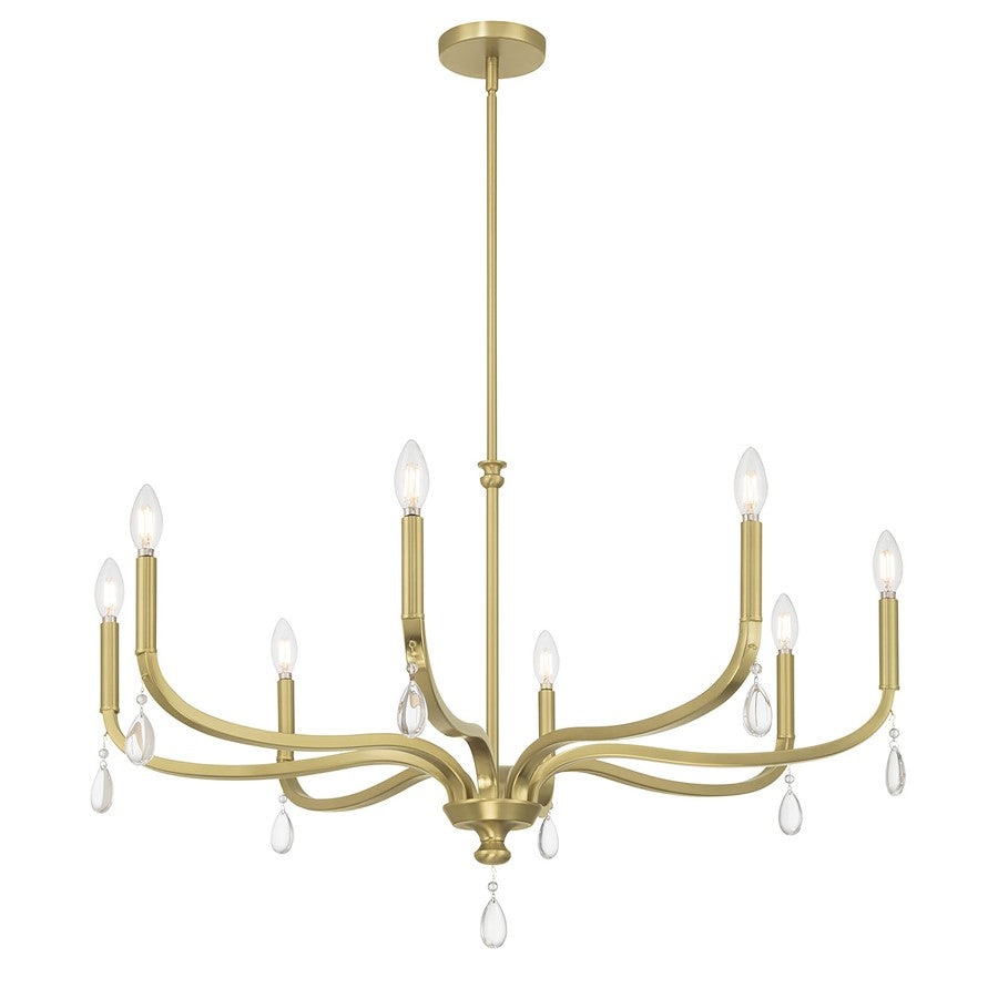 Millennium Lighting Viremont 8Lt Chandelier, Vintage Brass - 220108-VB