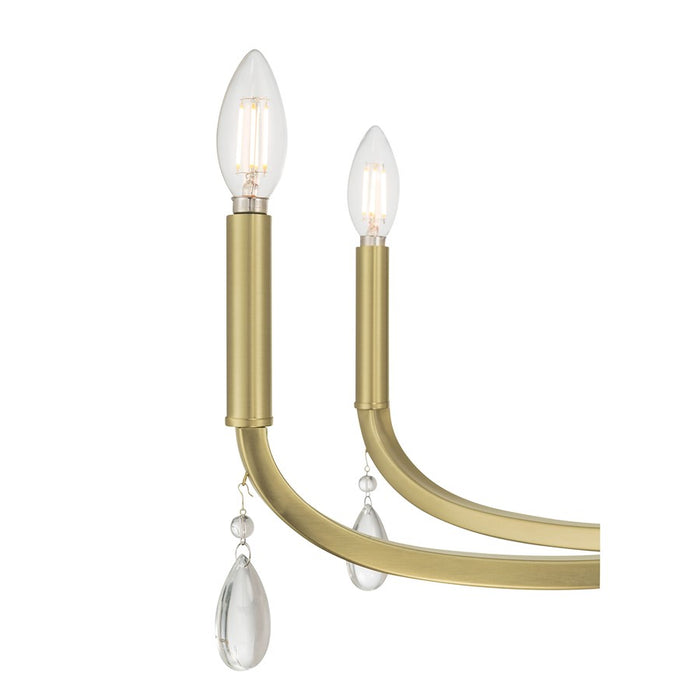 Millennium Lighting Viremont 8Lt Chandelier, Vintage Brass