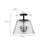 Millennium Lighting Saben 3Lt Semi-Flush Mount, Polished Nickel