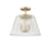 Millennium Lighting Saben 3Lt Semi-Flush Mount, Vintage Brass