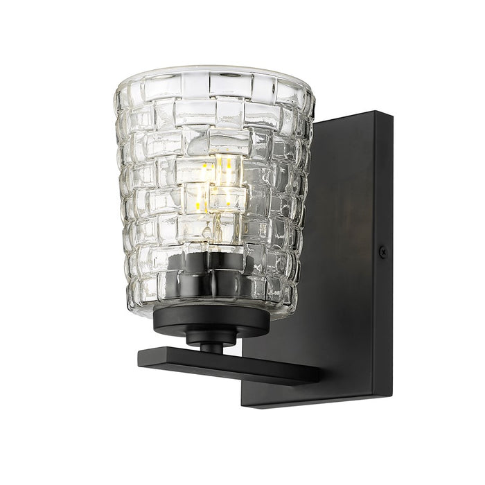 Millennium Lighting Saben 1Lt Wall Sconce, Black