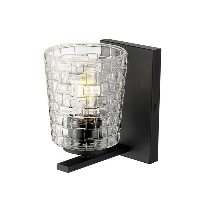 Millennium Lighting Saben 1Lt Wall Sconce, Black