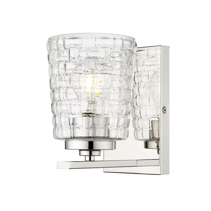 Millennium Lighting Saben 1Lt Wall Sconce, Polished Nickel