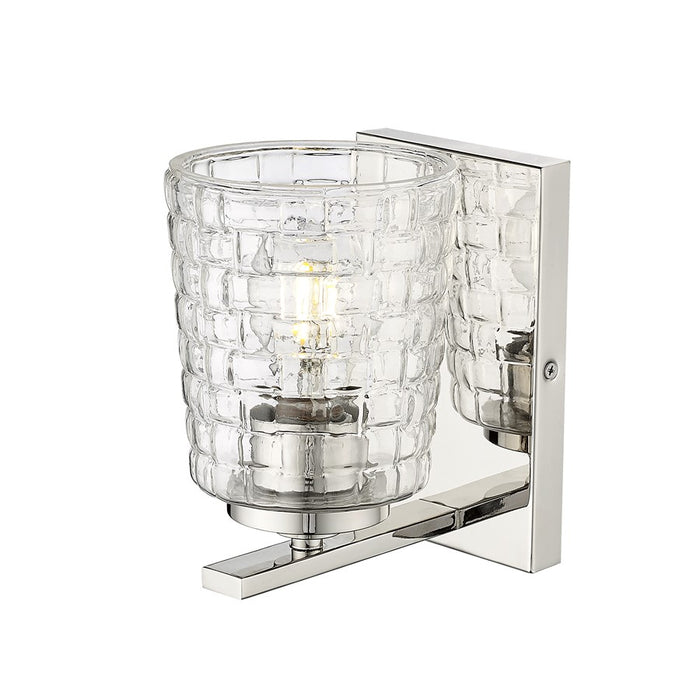 Millennium Lighting Saben 1Lt Wall Sconce, Polished Nickel