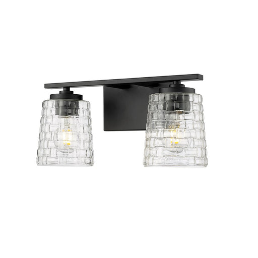 Millennium Lighting Saben 2Lt Vanity, Black