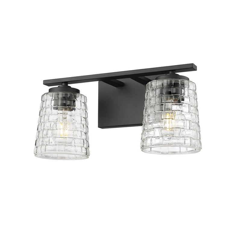 Millennium Lighting Saben 2Lt Vanity, Black