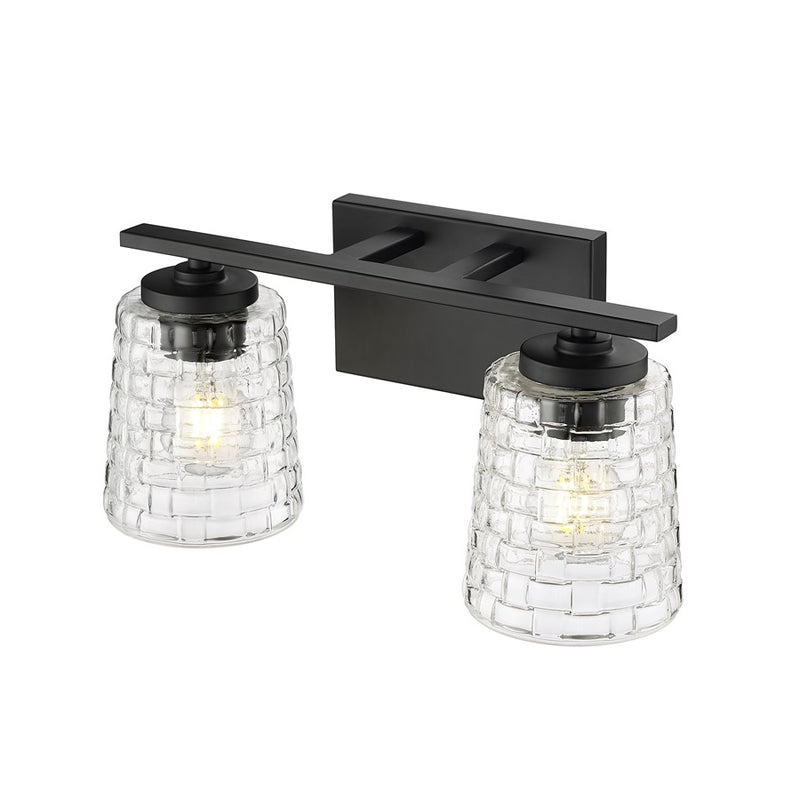 Millennium Lighting Saben 2Lt Vanity, Black