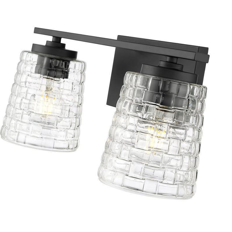 Millennium Lighting Saben 2Lt Vanity, Black