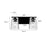 Millennium Lighting Saben 2Lt Vanity, Black