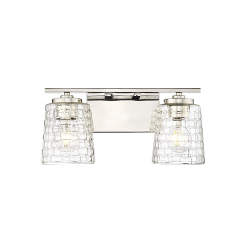 Millennium Lighting Saben 2Lt Vanity, Polished Nickel - 22102-PN
