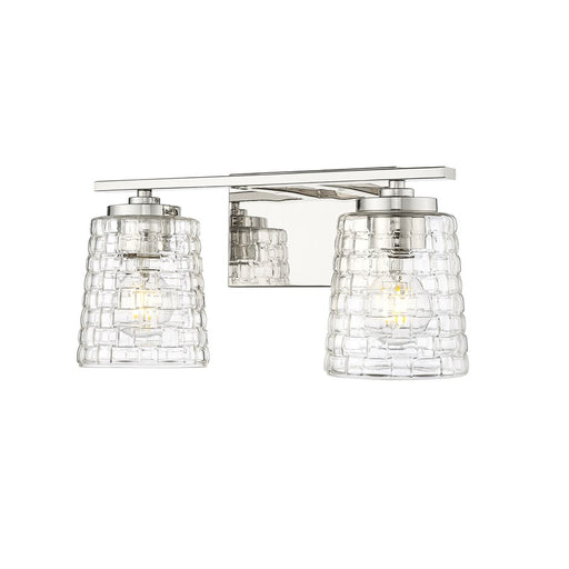 Millennium Lighting Saben 2Lt Vanity, Polished Nickel
