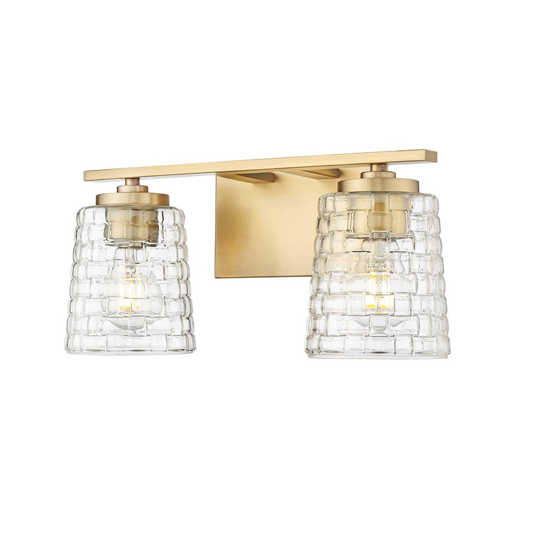 Millennium Lighting Saben 2Lt Vanity, Vintage Brass