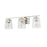 Millennium Lighting Saben 3Lt Vanity, Polished Nickel/Clear