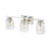 Millennium Lighting Saben 3Lt Vanity, Polished Nickel/Clear