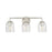 Millennium Lighting Catania 3Lt Vanity, Brushed Nickel/Clear - 22203-BN