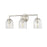 Millennium Lighting Catania 3Lt Vanity, Brushed Nickel/Clear