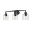 Millennium Lighting Catania 3Lt Vanity, Black/Clear
