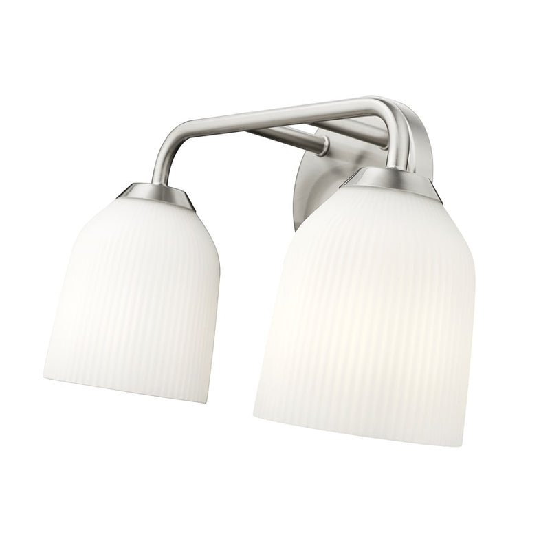 Millennium Lighting Norah 2Lt Vanity, Brushed Nickel