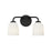 Millennium Lighting Norah 2Lt Vanity, Black - 22302-MB