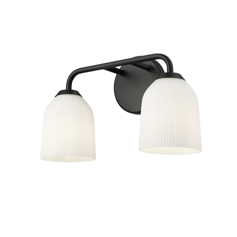 Millennium Lighting Norah 2Lt Vanity, Black