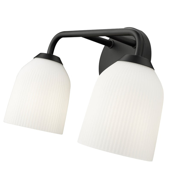 Millennium Lighting Norah 2Lt Vanity, Black