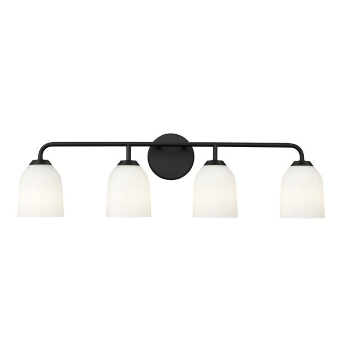 Millennium Lighting Norah 4Lt Vanity, Black - 22304-MB