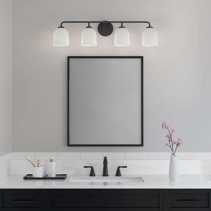 Millennium Lighting Norah 4Lt Vanity, Black