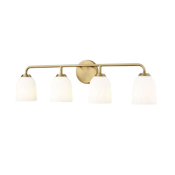 Millennium Lighting Norah 4Lt Vanity, Vintage Brass