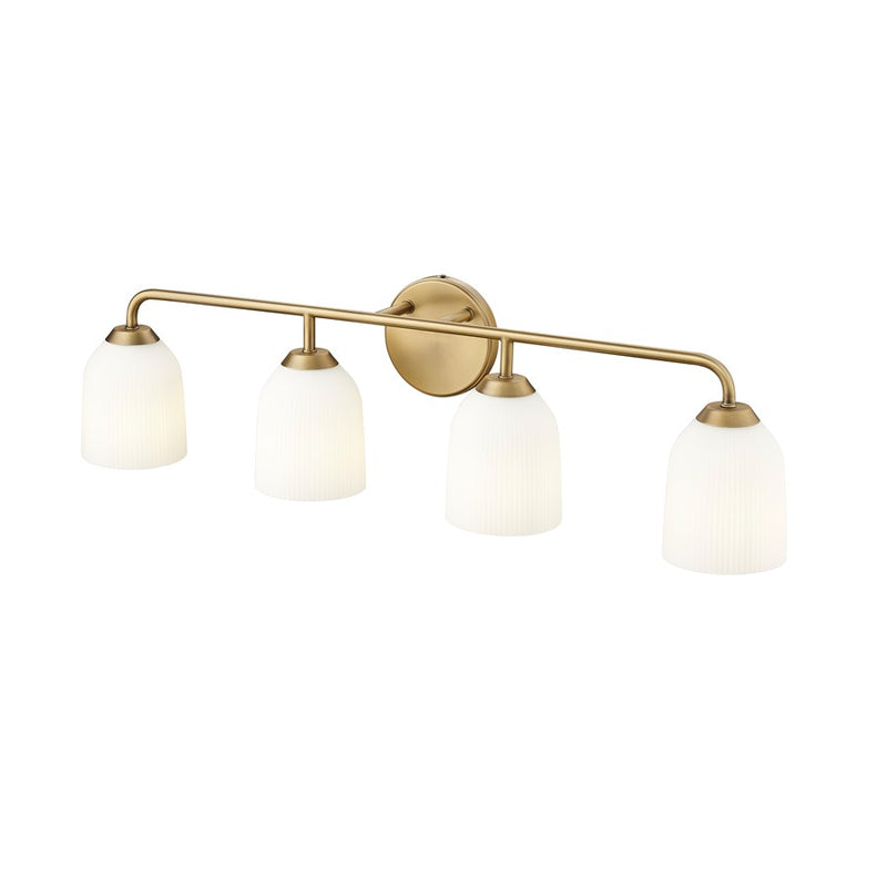 Millennium Lighting Norah 4Lt Vanity, Vintage Brass