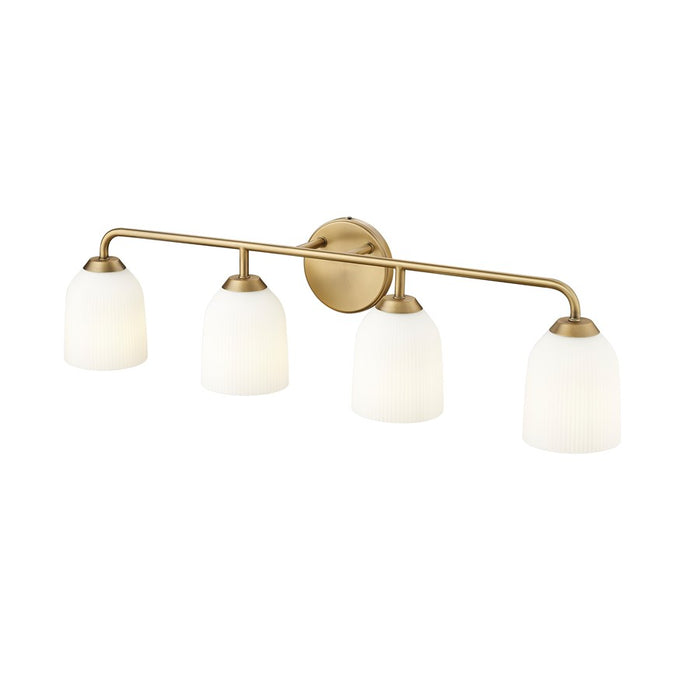 Millennium Lighting Norah 4Lt Vanity, Vintage Brass
