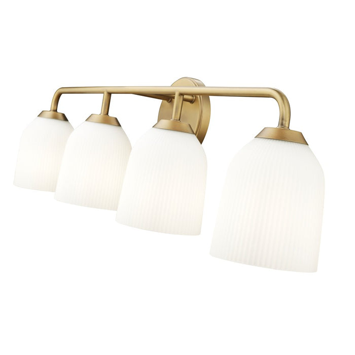 Millennium Lighting Norah 4Lt Vanity, Vintage Brass