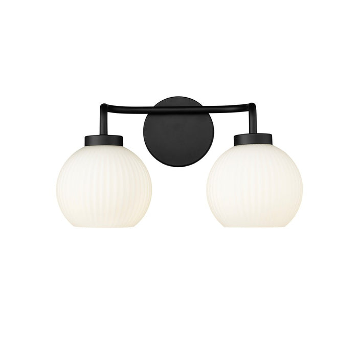 Millennium Lighting Oprah 2Lt Vanity, Black - 22402-MB