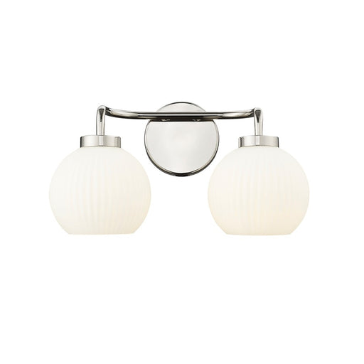 Millennium Lighting Oprah 2Lt Vanity, Polished Nickel - 22402-PN