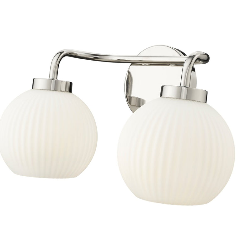 Millennium Lighting Oprah 2Lt Vanity, Polished Nickel