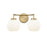 Millennium Lighting Oprah 2Lt Vanity, Vintage Brass - 22402-VB