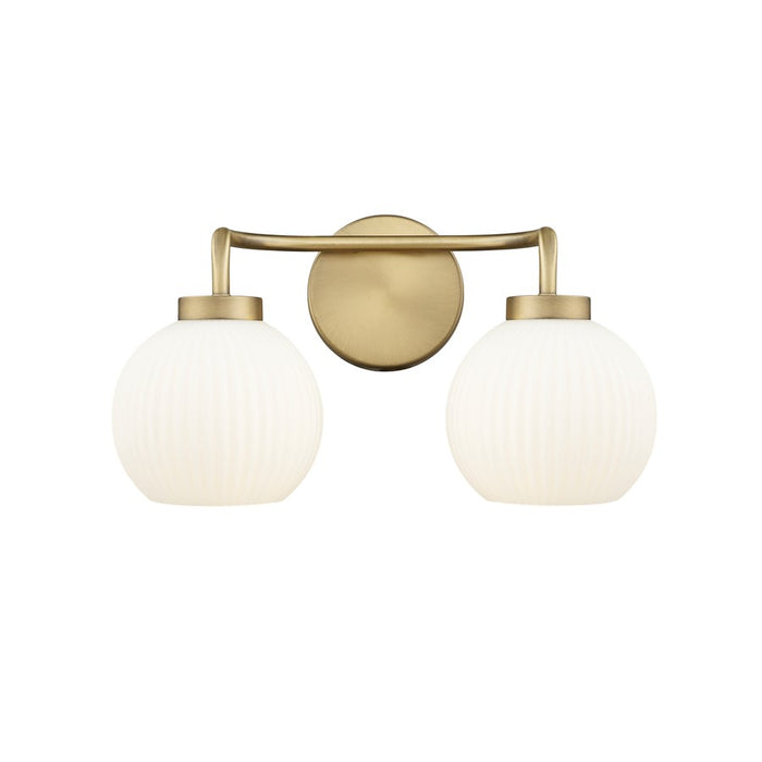 Millennium Lighting Oprah 2Lt Vanity, Vintage Brass - 22402-VB