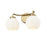 Millennium Lighting Oprah 2Lt Vanity, Vintage Brass