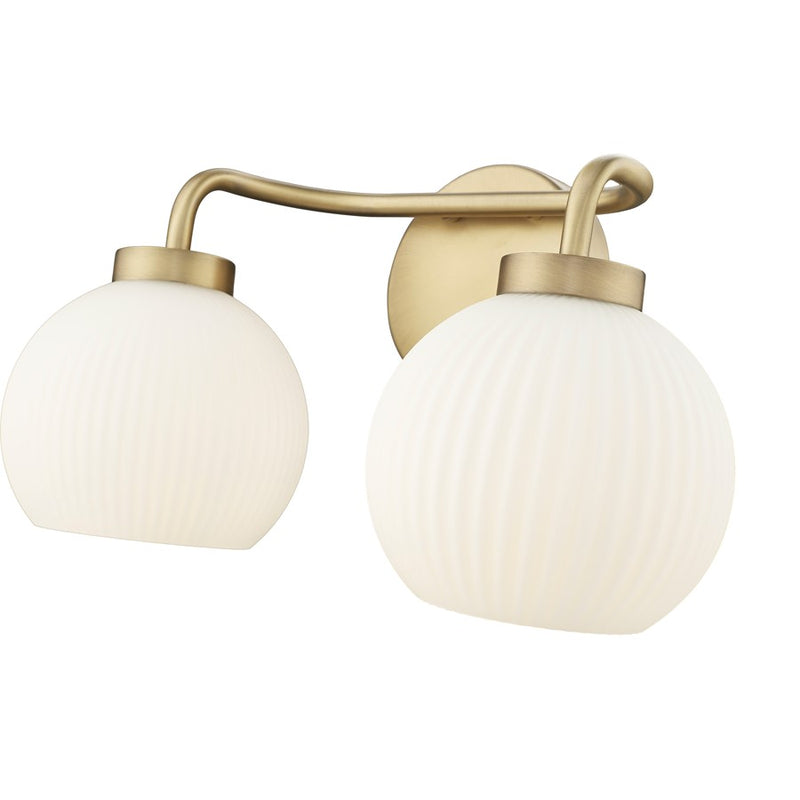 Millennium Lighting Oprah 2Lt Vanity, Vintage Brass