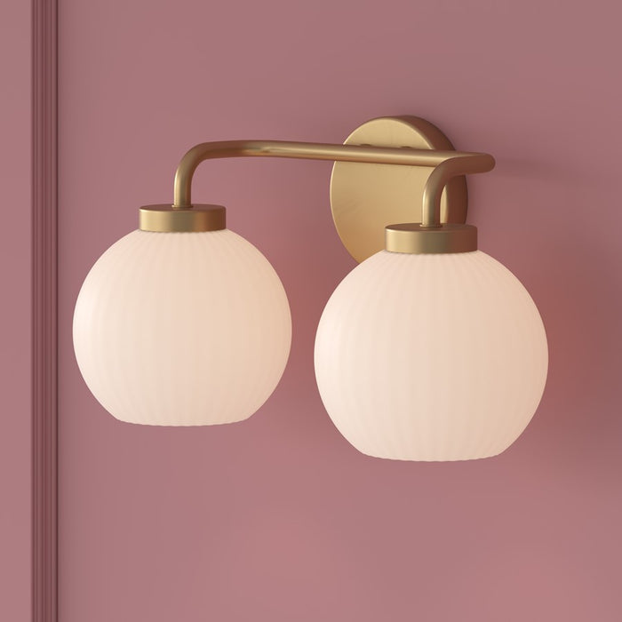 Millennium Lighting Oprah 2Lt Vanity, Vintage Brass