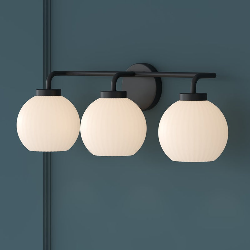 Millennium Lighting Oprah 3Lt Vanity, Black