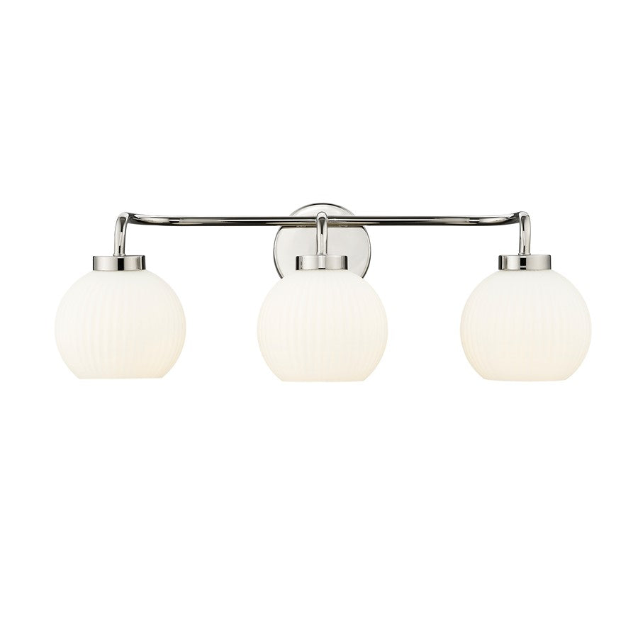 Millennium Lighting Oprah 3Lt Vanity, Polished Nickel - 22403-PN