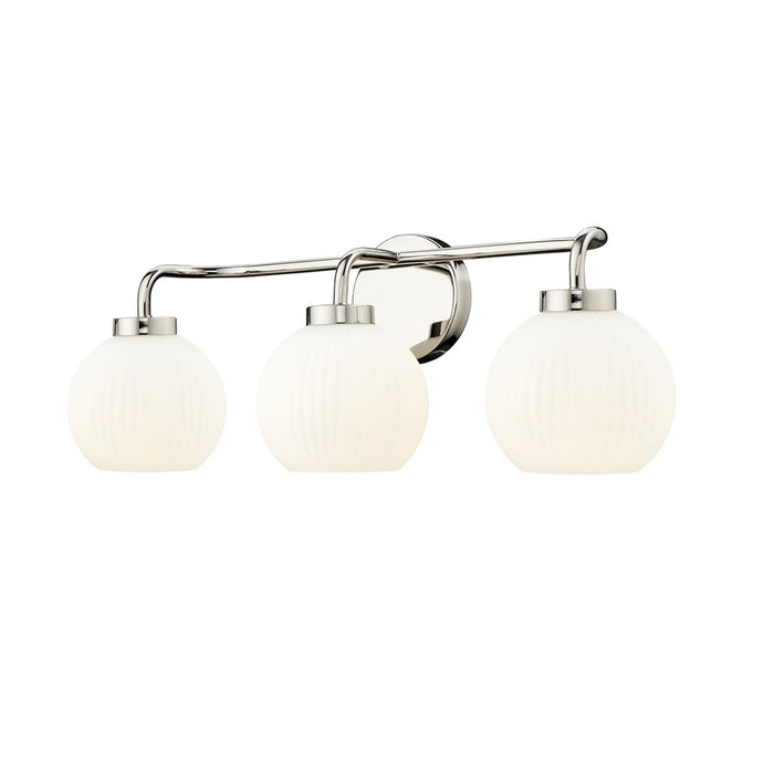 Millennium Lighting Oprah 3Lt Vanity, Polished Nickel