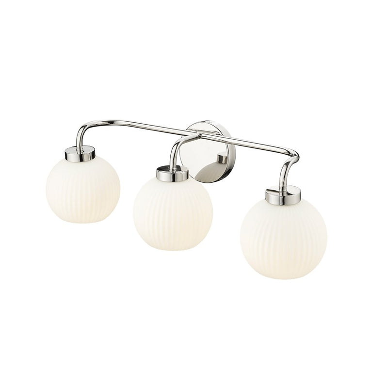 Millennium Lighting Oprah 3Lt Vanity, Polished Nickel