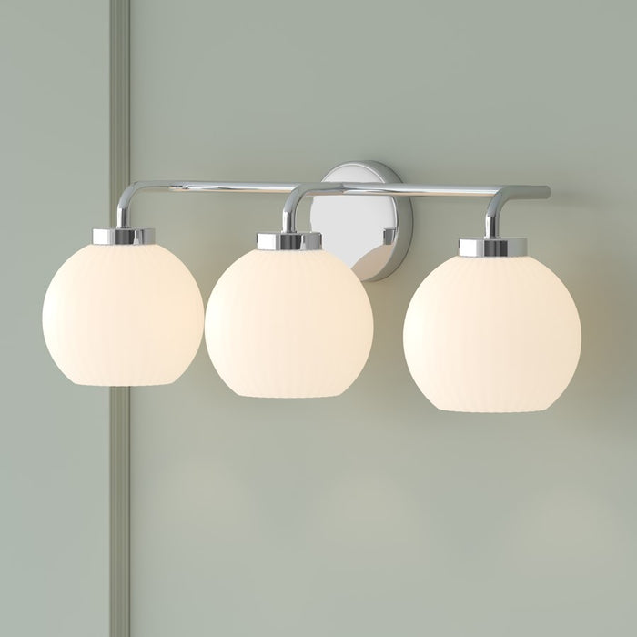 Millennium Lighting Oprah 3Lt Vanity, Polished Nickel