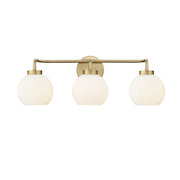 Millennium Lighting Oprah 3Lt Vanity, Vintage Brass - 22403-VB