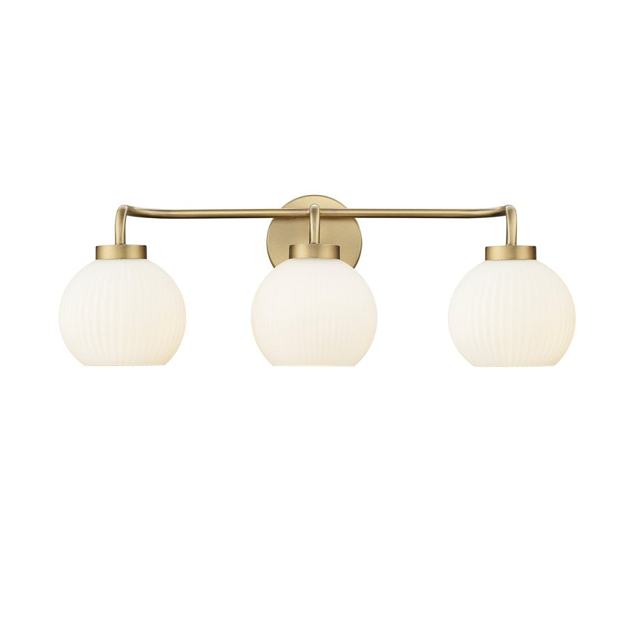 Millennium Lighting Oprah 3Lt Vanity, Vintage Brass - 22403-VB