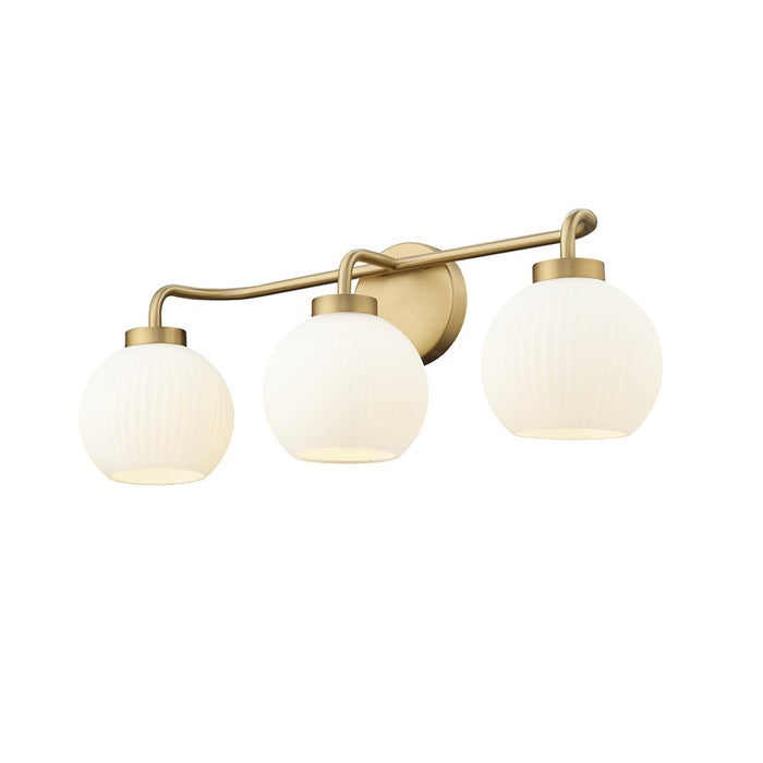 Millennium Lighting Oprah 3Lt Vanity, Vintage Brass