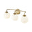 Millennium Lighting Oprah 3Lt Vanity, Vintage Brass